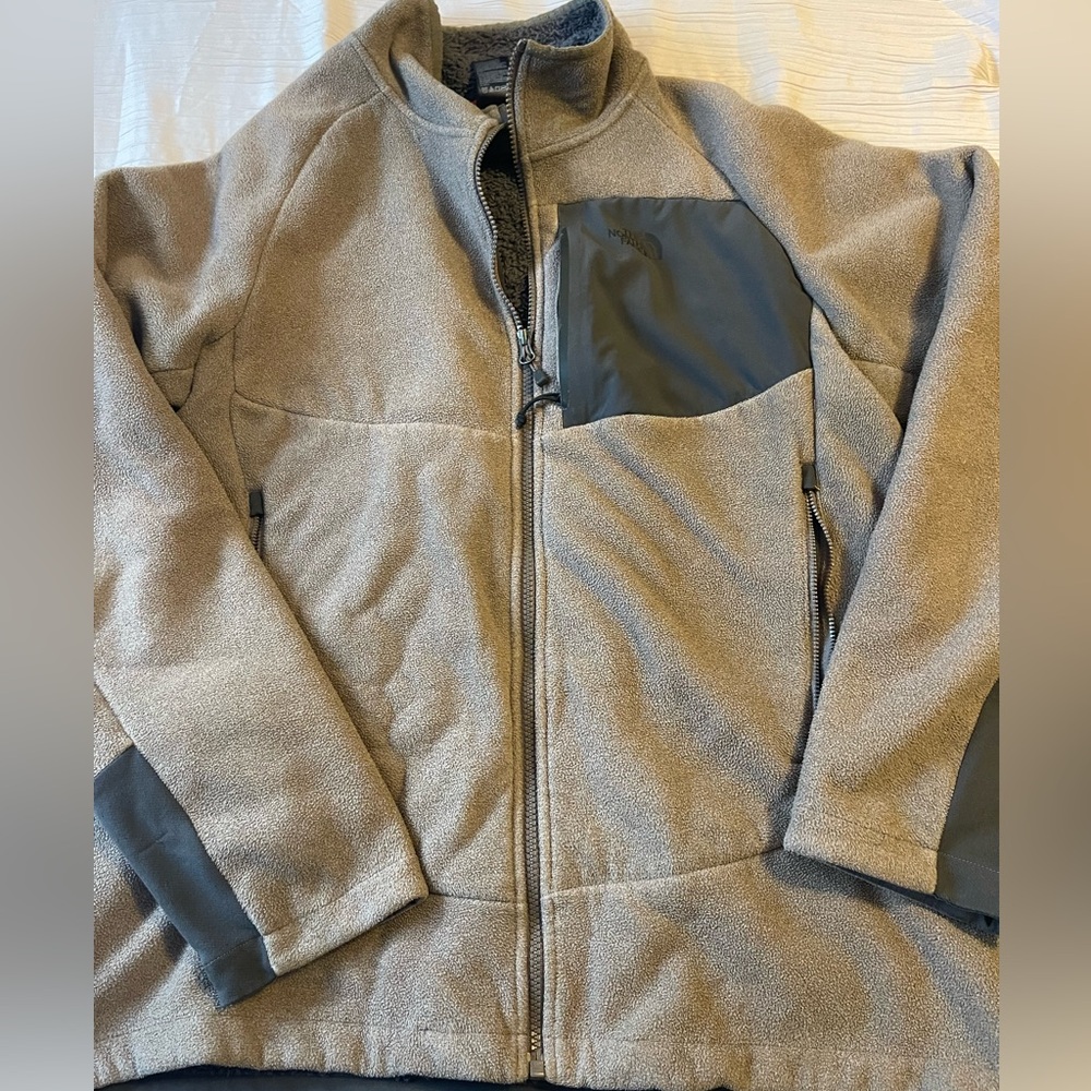 The North Face Men’s Chimborazo Full Zip Tan Grey Size‎ Large